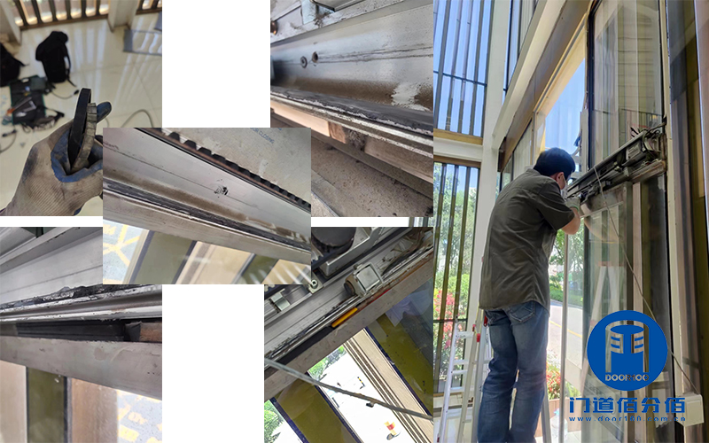 松下自動門配件皮帶、掛輪組件維修案例 松下自動門配件皮帶、掛輪組件維修案例