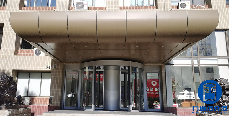中國建材集團旗下大廈兩翼自動環柱旋轉門工程案例 中國建材集團旗下大廈兩翼自動環柱旋轉門工程案例