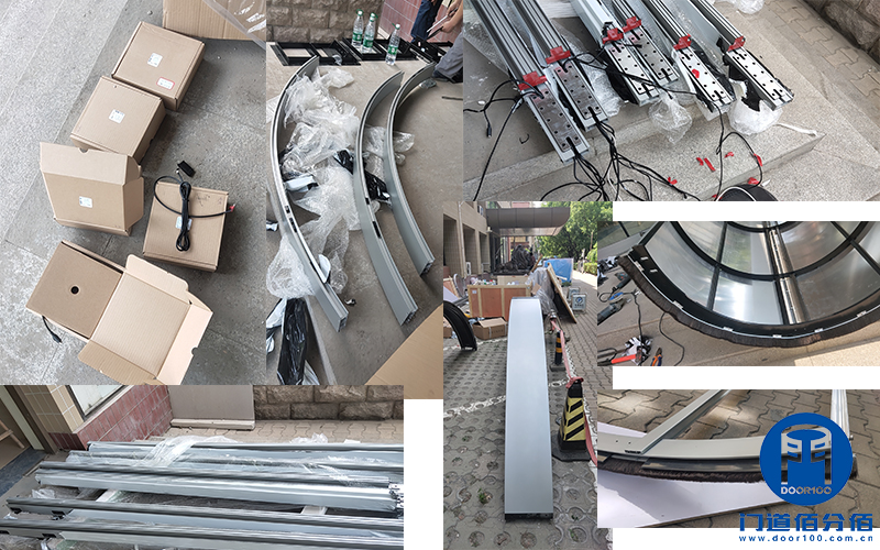 中國建材集團旗下大廈兩翼自動環柱旋轉門工程案例 中國建材集團旗下大廈兩翼自動環柱旋轉門工程案例